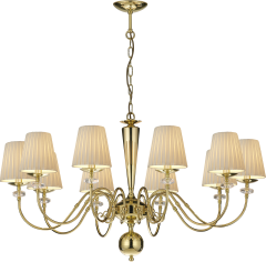 10-flame chandelier lamp. Lilosa AMPLEX