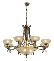 10 flame chandelier lamp. Granada AMPLEX