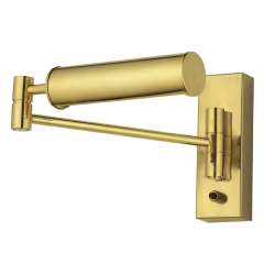 ROTTO 1 gold wall lamp for reading. Amplex 598