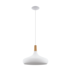 Single overhang lamp SABINAR white 40cm EGLO 96983