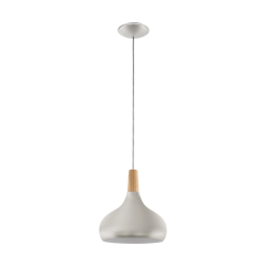 Single overhang lamp SABINAR nickel satin 28cm EGLO 96985