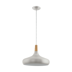 Single overhang lamp SABINAR nickel satin 40cm EGLO 96986