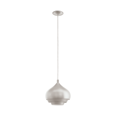 Single overhang lamp CAMBORNE nickel 29cm EGLO 97243