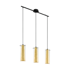 3 flame chandelier lamp PINTO GOLD EGLO 97652