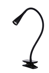 ZOZY Lampa biurkowa na klips LED czarna 18256/03/30 Lucide