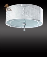 Lampa plafon 6 płomienny TESA srebrny Sinus 1301X
