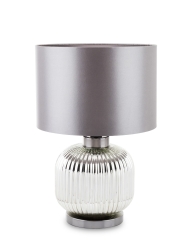 Lampa szklana z szarym kloszem 143534 Art-Pol