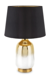 Lampa złota z czarnym abażurem 143538 Art-Pol
