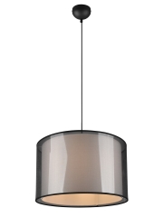 BURTON Lampa wisząca z abażurem Ø 45cm E27 czarny 311400132 TRIO