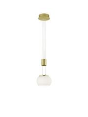 MADISON Lampa wisząca regulowana LED 8W 3000K złota satyna 342010108 TRIO