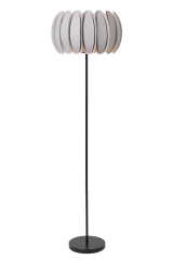 Spencer Lampa podłogowa z abażurem H 156cm szara/czarna Spencer 34745/81/36 Lucide