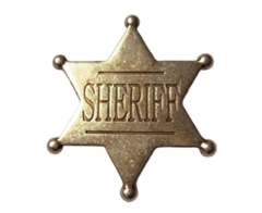 Golden Six-pointed Sheriff Star Denix 106