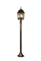 Volturno Lampa stojąca zewnętrzna H 100cm E27 rdzawo/czarna 405960128 Trio
