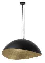 Lampa wisząca Solaris M czarny/złoty SIGMA 40601