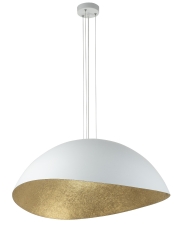 Lampa wisząca Solaris M biały/złoty SIGMA 40615