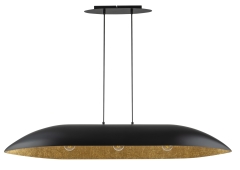 Lampa wisząca Gondola L czarna/złota SIGMA 40632