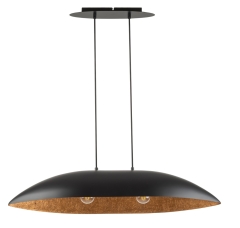 Lampa wisząca Gondola M czarna/miedziana SIGMA 40635