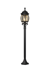 Elvo Lampa stojąca zewnętrzna H 100cm E27 czarna 406960132 Trio
