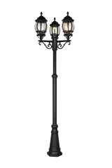 Elvo Lampa stojąca zewnętrzna H 240cm 3 x E27 czarna 406960332 Trio