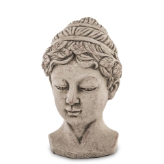 Artykuł Dekoracyjny Kobieca Głowa ceramika beżowy 145046 Art-pol