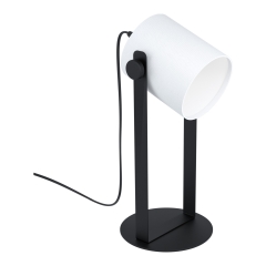 Hornwood 1 Lampa stołowa z abażurem regulowana 1 płom. czarna/biała EGLO 43428