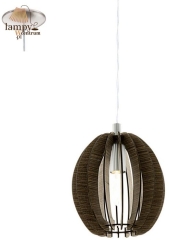 Single overhang lamp COSSANO brown 19cm EGLO 94639 sale February 2020