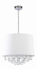 VIGO Lampa wisząca z abażurem Ø40 cm 2 płom. biała Light Prestige LP-0412/1P WH