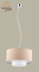 Lampa zwis pojedynczy AVEO cappuccino-biały JUPITER 1263AV1c/b