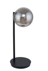 ROMA lampa stołowa G9 czarna szkło dymione Sigma 50221