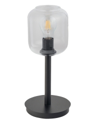 GLOSS Lampa stołowa E27 czarna/klosz transparentny SIGMA 50262