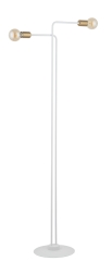 GINO Lampa stojąca 2xE27 biała/złota SIGMA 50315