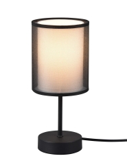 BURTON Lampa stołowa z abażurem E14 H 28cm czarny 511400132 TRIO
