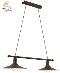 Lamp chandelier 2 flame STOCKBURY VINTAGE EGLO 49457