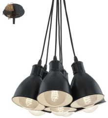 Lamp chandelier 7 flame PRIDDY VINTAGE EGLO 49467