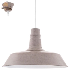 Single overhang lamp SOMERTON 1 47cm taupe VINTAGE EGLO 49399