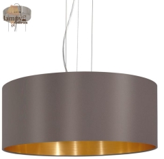 Lamp chandelier 3 flames MASERLO cappuccino large EGLO 31608