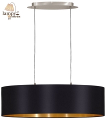 Lamp chandelier 2 flame MASERLO black EGLO 31611