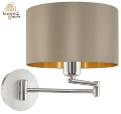 Wall lamp MASERLO taupe with a movable arm EGLO 95055
