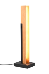 KERALA Lampa stołowa LED 8W 3000K czarny/jasne drewno 541610132 TRIO