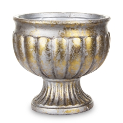 Osłonka Doniczka szary złoty ceramika 135002 Art-Pol