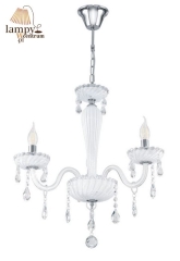 3 flame chandelier lamp CARPENTO Glass Chandeliers EGLO 39112