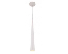 Slim short white pendant lamp Maxlight P0001