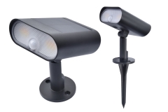 GINBO Lampa zewnętrzna reflektor solarna LED RGB 7W 2700-6500K czarna Lutec 6938405330