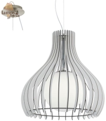 Single overhang lamp TINDORI white 50cm EGLO 96211