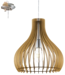 Single overhang lamp TINDORI maple 38cm EGLO 96258
