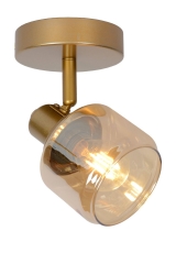 BJORN Lampa kinkiet regulowany E14 złota/bursztynowa Lucide 77979/01/02
