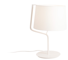 Chicago Lampa stołowa z abażurem biała MAXLIGHT T0028