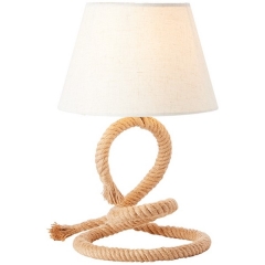 Sailor lampa stołowa z abażurem 1 płom. biała Brilliant 94978/09