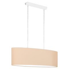 Pasteri-P hanging lamp 22x75 cm apricot Eglo 97563