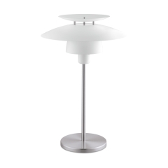 BRENDA Lampa stołowa H 50cm satyna nikiel/biała EGLO 98109